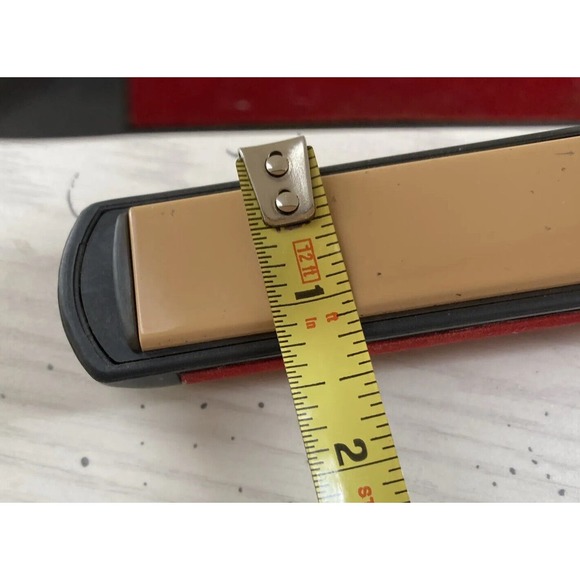 Chi Turbo GF1538 Black/Red Wired 35W Flat Iron Professional Hair Straightener - Picture 9 of 13